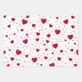 ハートパターン ラッピングペーパーシート (正面2)