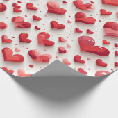 ハートパターン ラッピングペーパー (角)