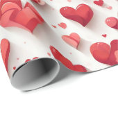 ハートパターン ラッピングペーパー (ロールコーナー)
