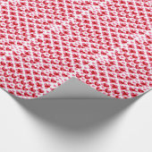 ハートパターン ラッピングペーパー (角)