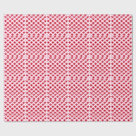 ハートパターン ラッピングペーパー (フラット)