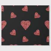 ハートパターン ラッピングペーパー (フラット)