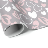 ハートパターン ラッピングペーパー (ロールコーナー)