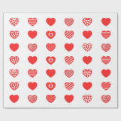 ハートパターン！ ラッピングペーパー (フラット)