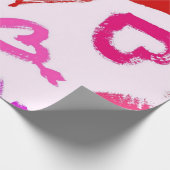 ハートパターン ラッピングペーパー (角)