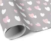 ハートパターン ラッピングペーパー (ロールコーナー)
