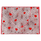 ハートパターン ラージペーパーバッグ (正面)