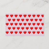 ハートパターン 名刺 (裏面)