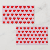 ハートパターン 名刺 (正面/裏面)