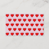 ハートパターン 名刺 (正面)