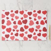 ハートパターン、赤いハート、ハートパターン ペーパーパッド (インサイチュ)