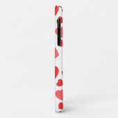 ハートパターン、赤いハート、ハートパターン Case-Mate iPhoneケース (裏面/左)