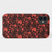 ハートパターン – 赤い愛 Case-Mate iPhoneケース (裏面(横))