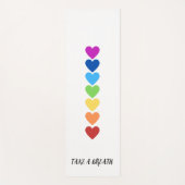 ハートパターン（7色） ヨガマット (正面)