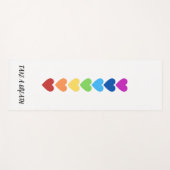 ハートパターン（7色） ヨガマット (正面(横))