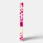 ハートパターンhot pink & cream named Case-Mate iPhoneケース (裏面 / 右)