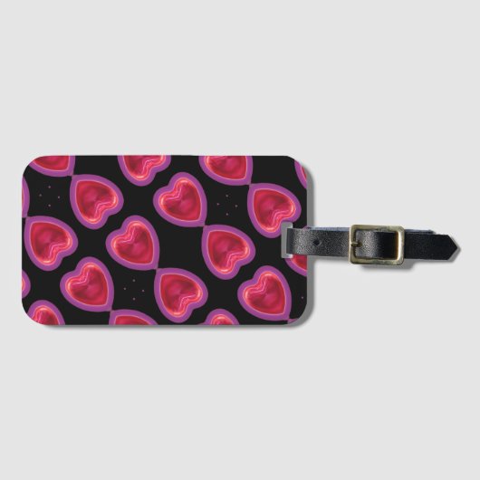 ハートパターンMAG ラゲッジタグ (正面横)