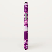 ハートパターンpink & purple名前付きiphone case Case-Mate iPhoneケース (裏面/右)