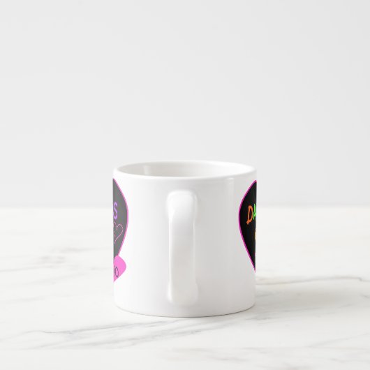 ハートパパの女の子Tシャツとギフト エスプレッソカップ (裏面)