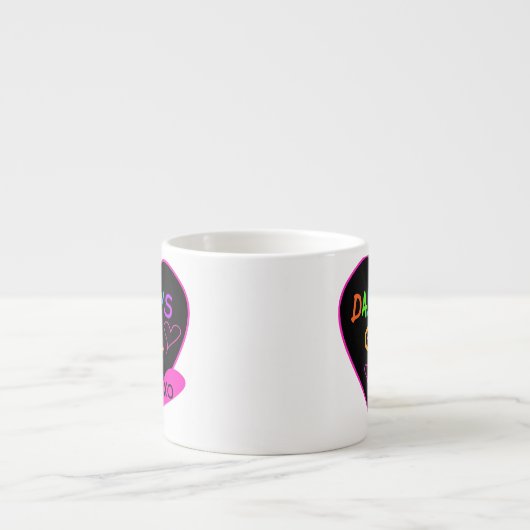 ハートパパの女の子Tシャツとギフト エスプレッソカップ (正面)