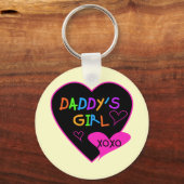 ハートパパの女の子Tシャツとギフト キーホルダー (正面)