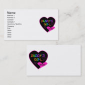 ハートパパの女の子Tシャツとギフト コーリングカード (正面/裏面)