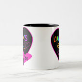 ハートパパの女の子Tシャツとギフト ツートーンマグカップ (中央)