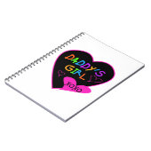 ハートパパの女の子Tシャツとギフト ノートブック (左側)