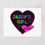 ハートパパの女の子Tシャツとギフト ポストカード (正面)