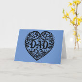 ハートパパ父の日のグリーティングカード カード (黄色い花)