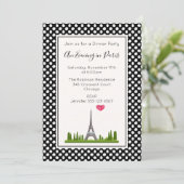 ハートパリとエッフェルタワーディナーパーティー 招待状 (スタンド正面)