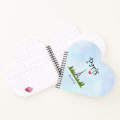 ハートパリとエッフェルタワー ノートブック (内部)