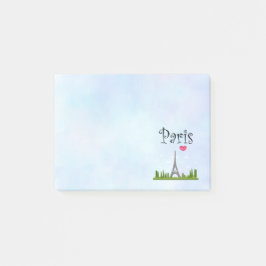 ハートパリとエッフェルタワー ポストイット