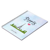 ハートパリウィズエッフェルタワーカスタム ノートブック (左側)