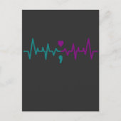 ハートパルス自殺防止認識度メンタル ポストカード (正面)