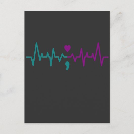 ハートパルス 自殺予防啓発 メンタル ポストカード (正面)