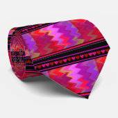 ハートパレードウェーブデザイン ネクタイ (ロール)