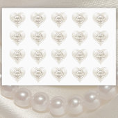 ハートパーソナライズされたシェイプ、結婚式用シール ハートシール