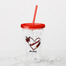 ハートパーソナライズされた先生バレンタインデー