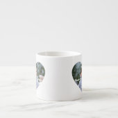 ハートパーソナライズされた型写真エスプレッソマグ エスプレッソカップ (正面)