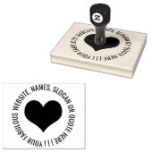 ハートパーソナライズされた形のゴム印 ラバースタンプ (押印)