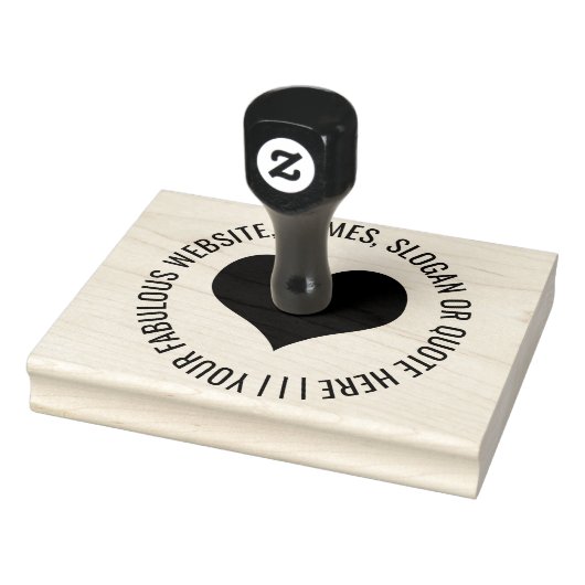 ハートパーソナライズされた形のゴム印 ラバースタンプ (スタンプ)