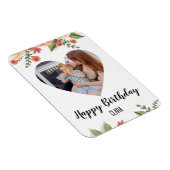 ハートパーソナライズされたPhoto Script誕生日磁石 マグネット (右側)