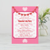 ハートパーティの招待状 招待状 (スタンド正面)