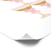 ハートパールスプロセッコバブリーブライダルシャワーへようこそ ポスター (コーナー)