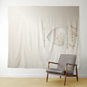 ハートパールスプロセッコブライダルシャワーシック タペストリー (インサイチュ(横))