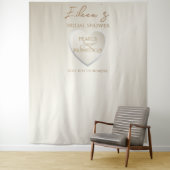 ハートパールスプロセッコブライダルシャワーシック タペストリー (インサイチュ)