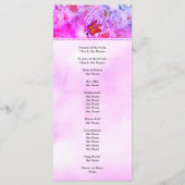 ハートパールピンクフローラ蝶結婚式 プログラム (裏面)