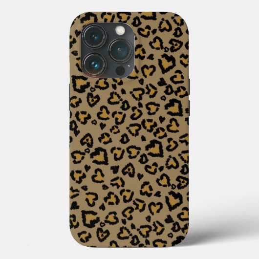 ハートヒョウの模様(天然色) Case-Mate iPhoneケース (裏面)