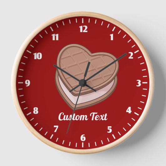 ハートビスケット大時計 壁時計 (正面)